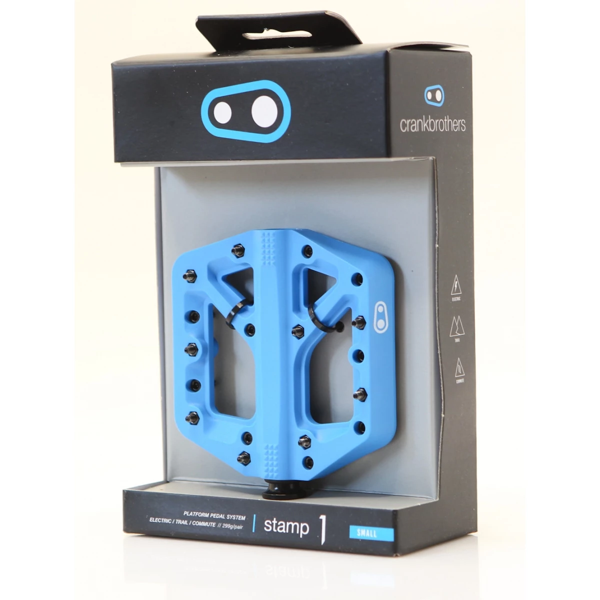 Crankbrothers Stamp 1 MTB-Plattform-Pedal Small Blau 4 Crankbrothers Stamp 1 MTB-Plattform-Pedal Small Blau – Bild 2