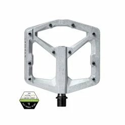 Crankbrothers Stamp 2 MTB-Pedal Large Raw Silver
