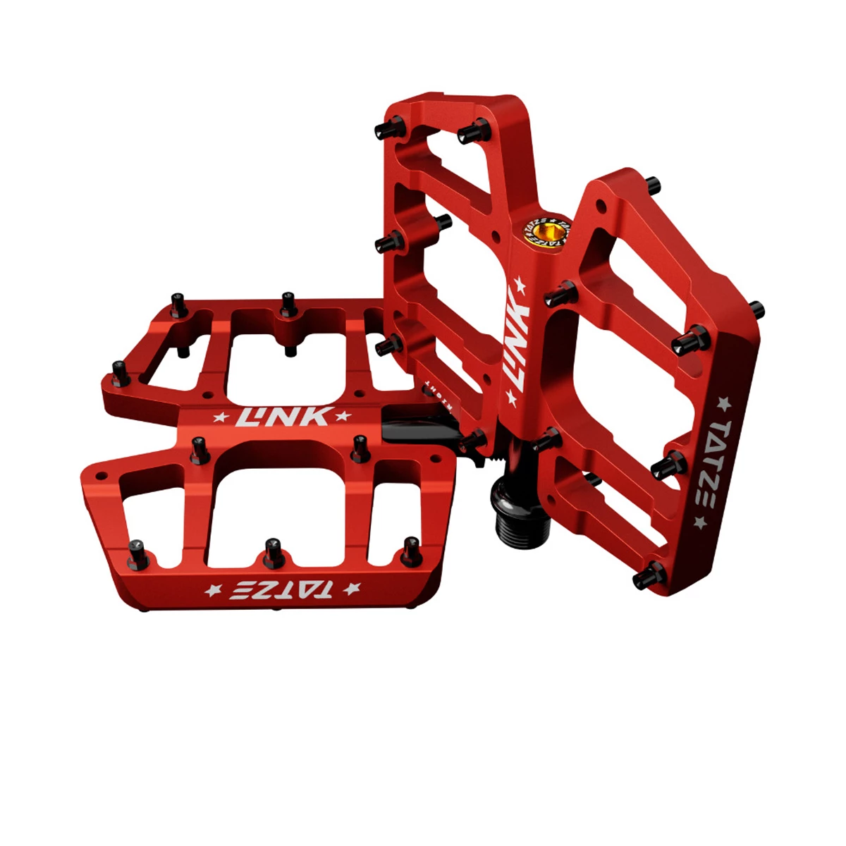 Tatze LINK Titan Rot MTB-Plattform-Pedal 3 Tatze LINK Titan Rot MTB-Plattform-Pedal