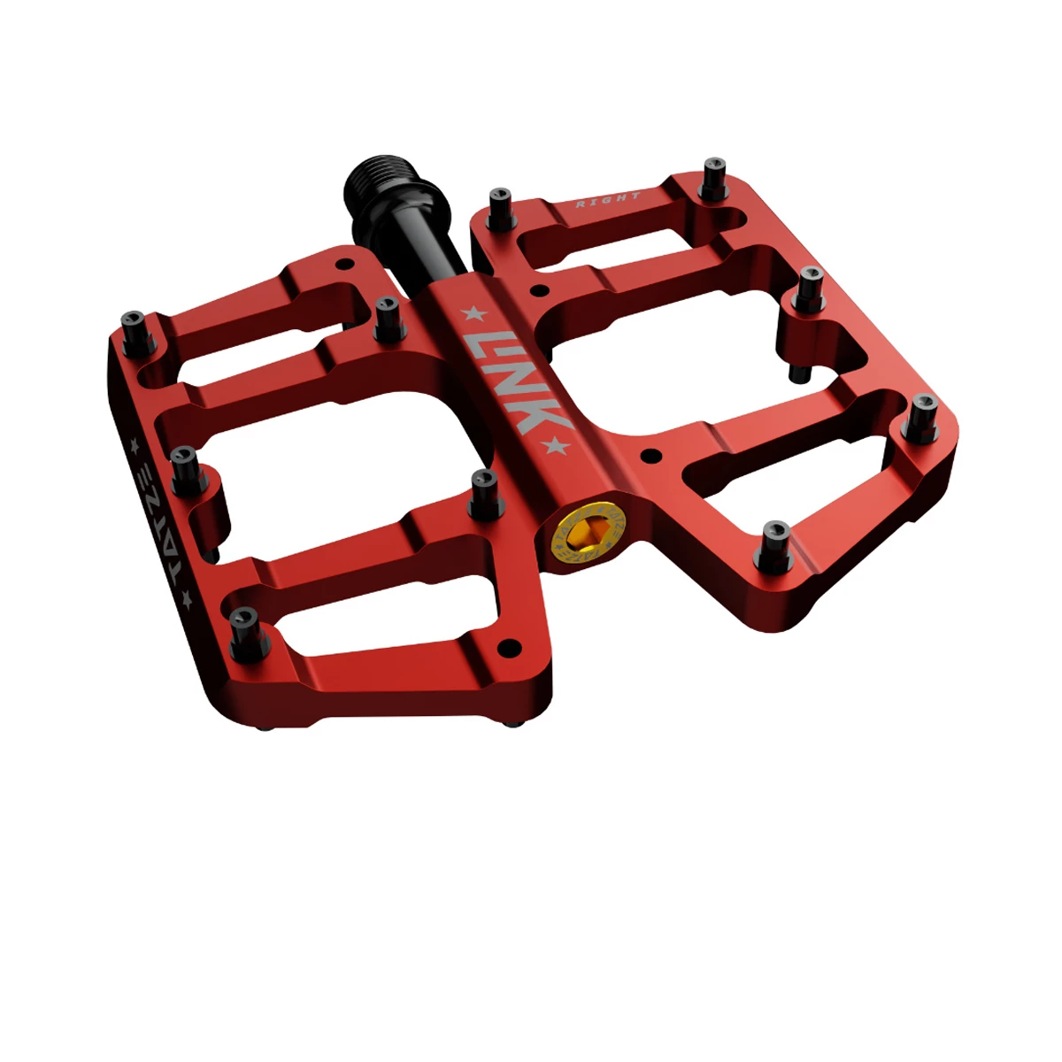 Tatze LINK Titan Rot MTB-Plattform-Pedal 4 Tatze LINK Titan Rot MTB-Plattform-Pedal – Bild 2