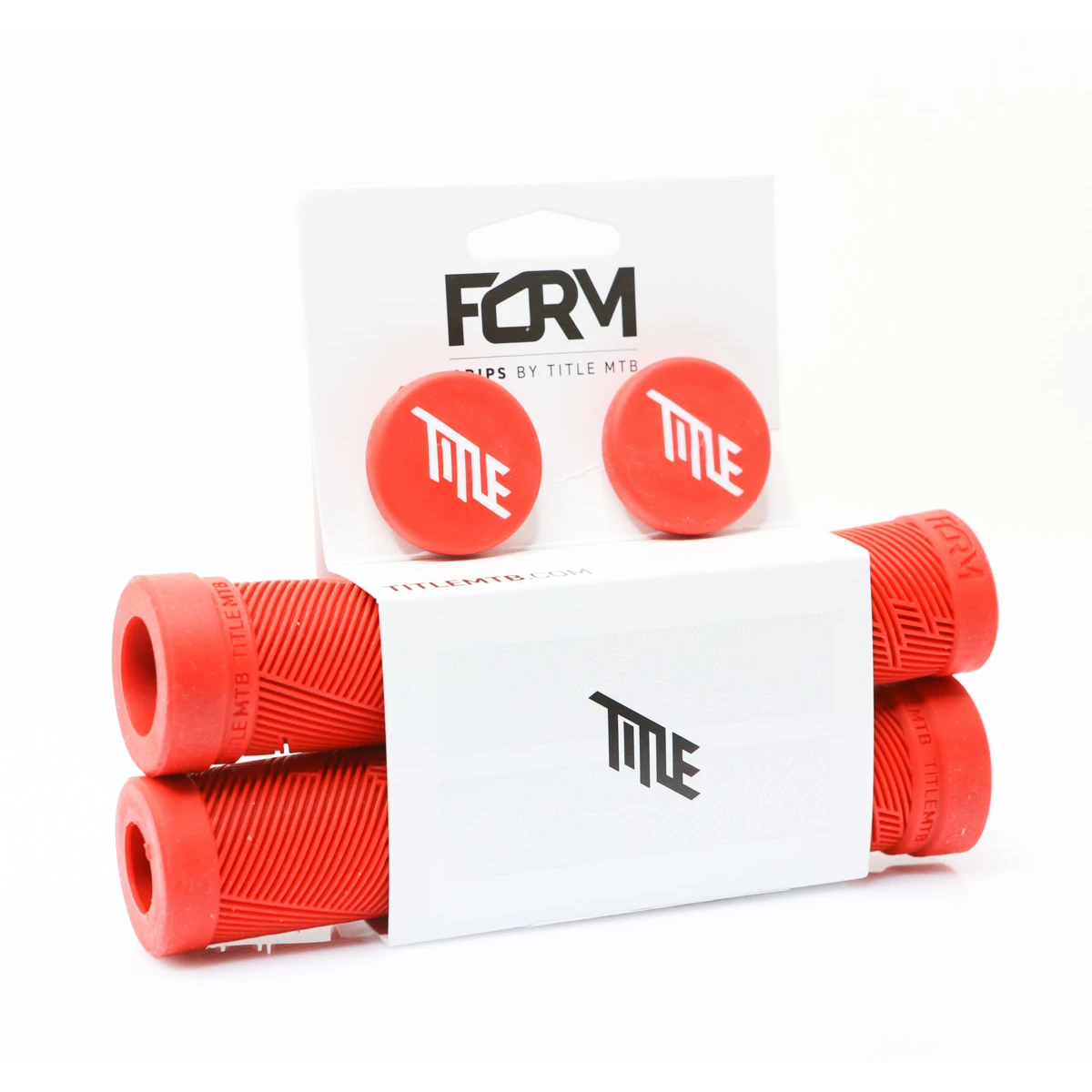 TITLE Form MTB-Lenker-Griff 150mm Red 3 TITLE Form MTB-Lenker-Griff 150mm Red – Bild 2